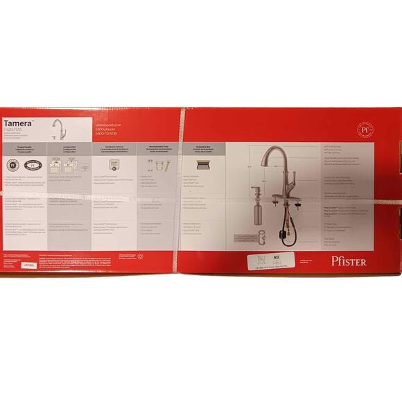 Pfister Tamera 1-handle Pulldown Faucet & Soap Dispenser, Stainless Steel Finish - Picture 4 of 5